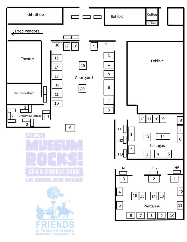 Museum ROCKS! Booth Map